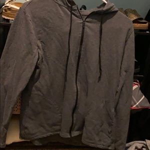 light grey thin zip up jacket